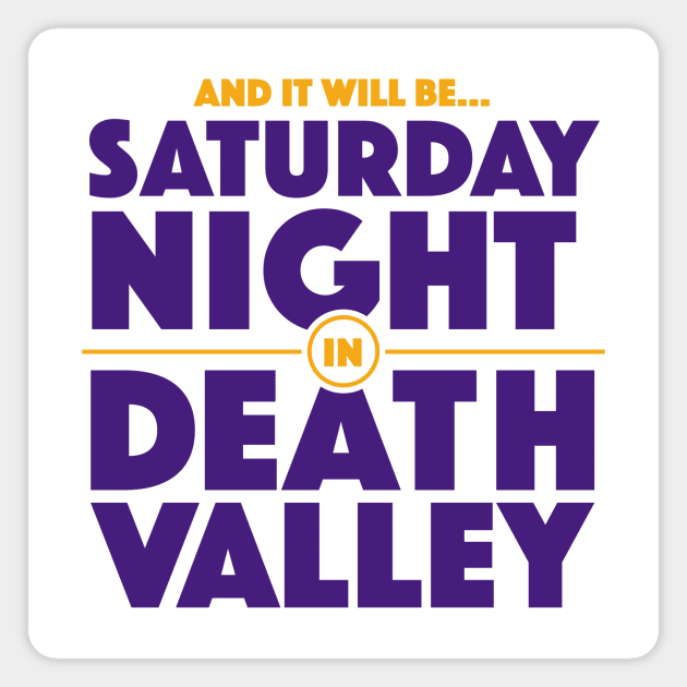 Saturday Night in Death Valley | Louisiana Football Gameday Magnet by SLAG_Creative